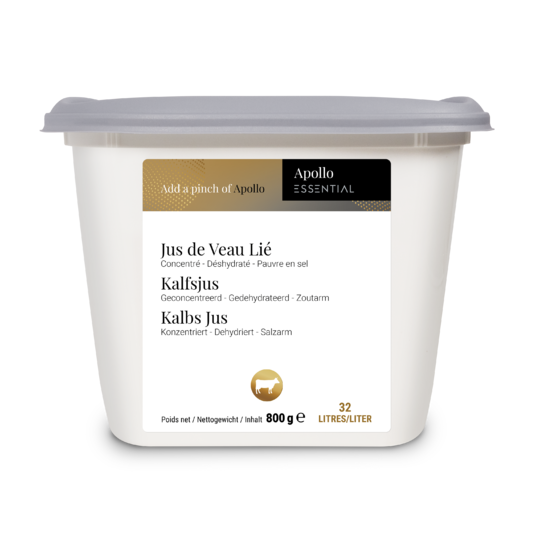 Kalfsjus - geconcentreerd - gedehydrateerd - zoutarm