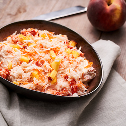 Amerikaanse krab & rauwkostsalade
