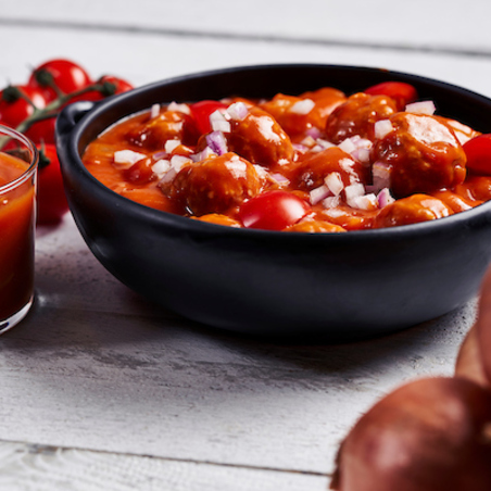 Balletjes in tomatensaus op grootmoeders wijze