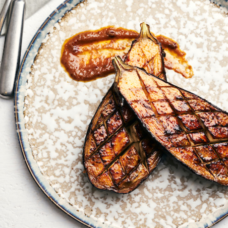 Aubergine Laquée Au Miso Et Sauce Pour Wok