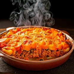 Gratin Bolognaise au Potiron et Pommes de Terre