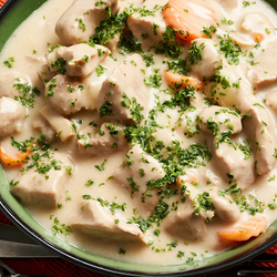 Blanquette de veau, préparation sous vide