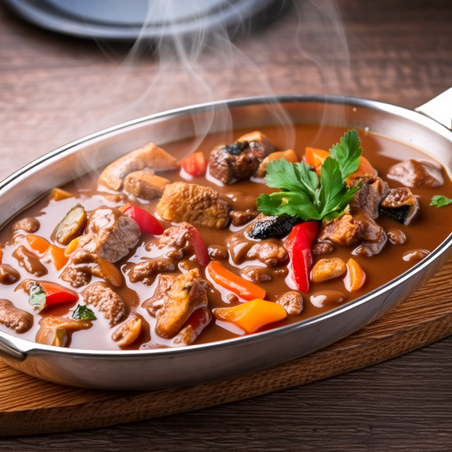 Kalkoenstoofpot met Jagersaus