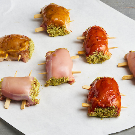 Cuisse de poulet farcie au fromage aux fines herbes