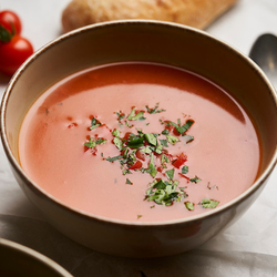 Tomatensoep met Basiscremesoep