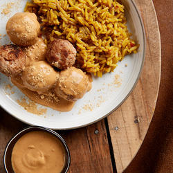 boulettes de porc sauce saté