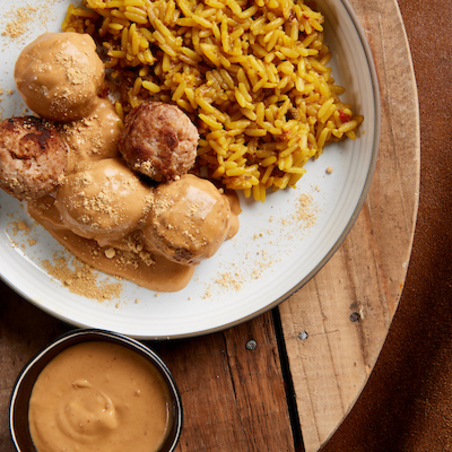 boulettes de porc sauce saté