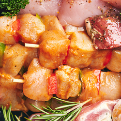 Gemarineerde kipbrochette