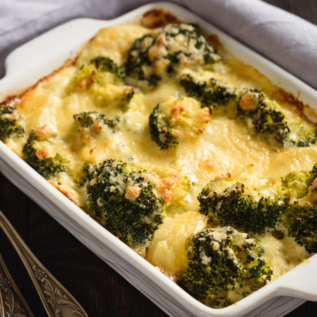 Ovenschotel met gehakt en broccoli