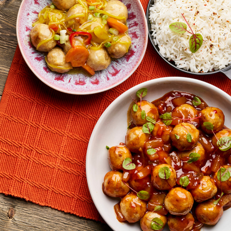 Boulets apéritives avec Sauce Chinoise