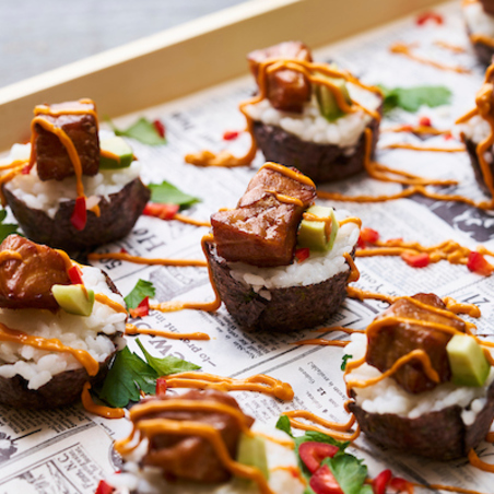 Spicy zalmhapjes